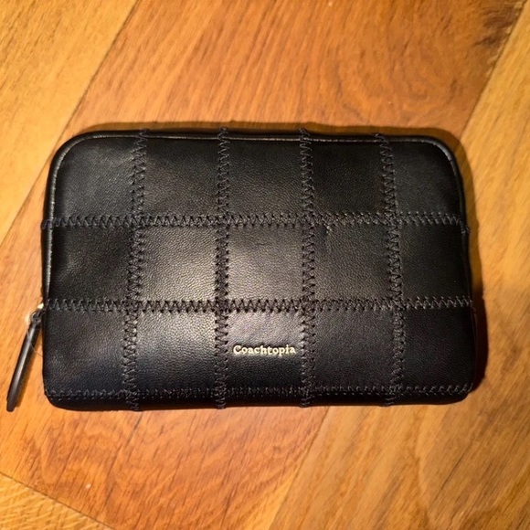 Coach Black Leather Clutch